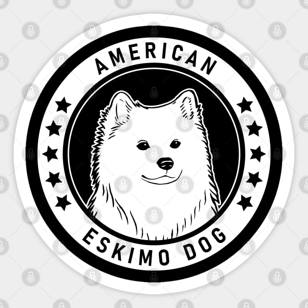 American Eskimo Dog Fan Gift Sticker by millersye
